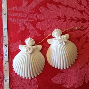 Margaret Furlong mini seashell angels vintage ornaments